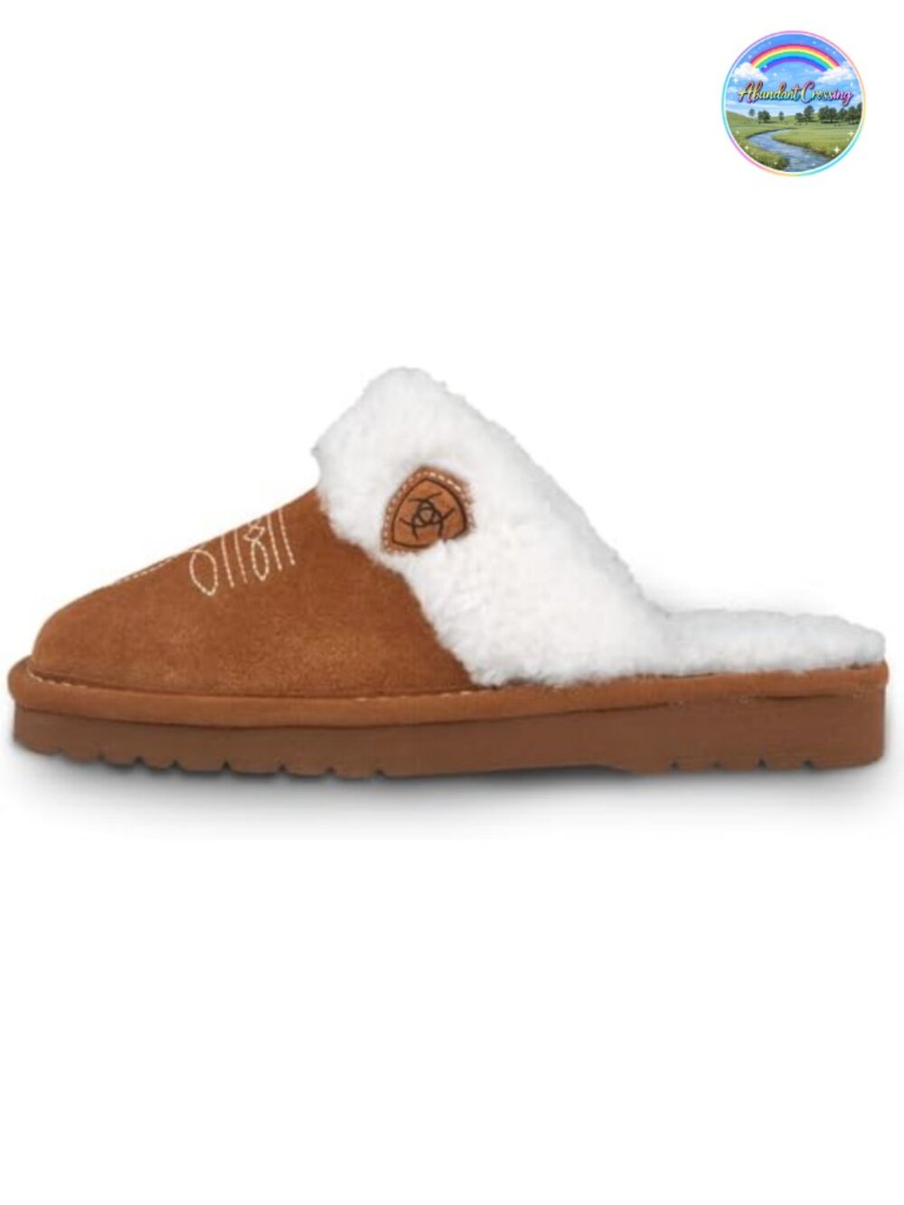 Suede Leather Slippers Square Toe Mocc Lined Indoor Outdoor